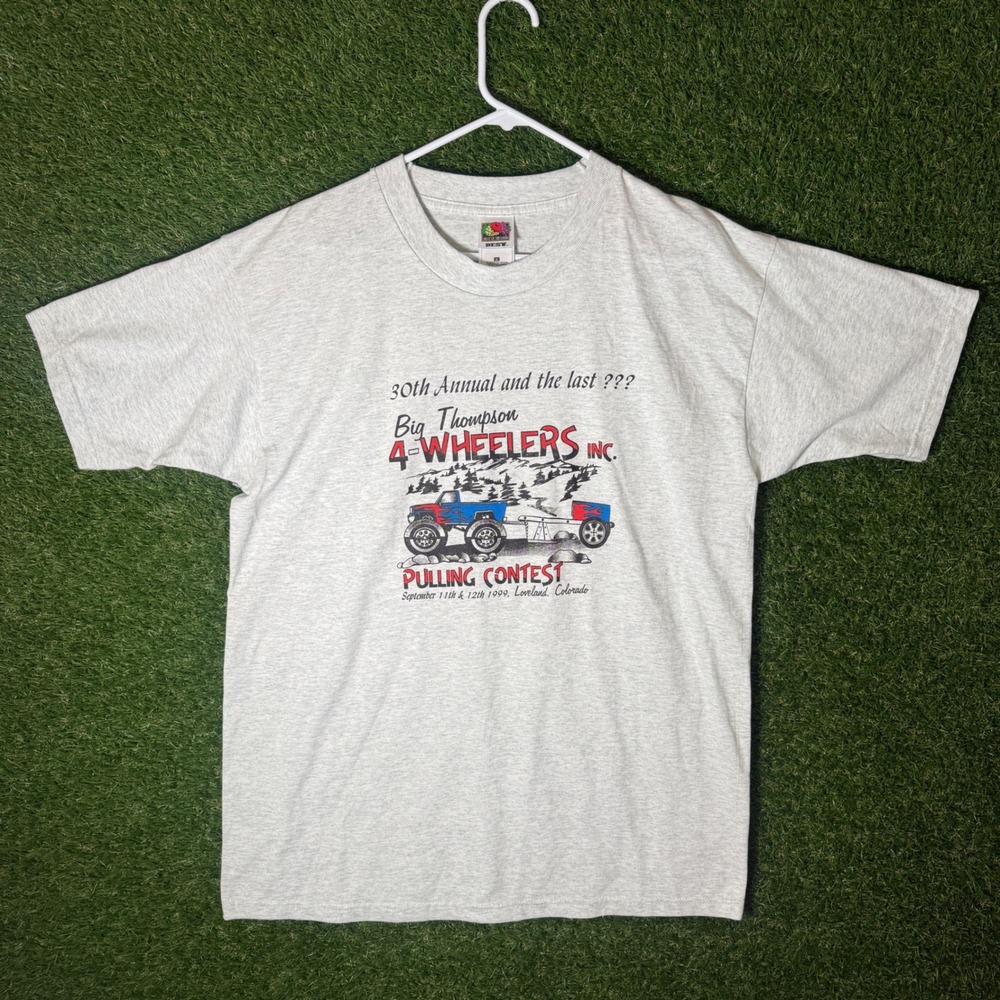 Vintage 1999 Big Thompson 4 Wheelers Pulling Contest T-Shirt Loveland CO